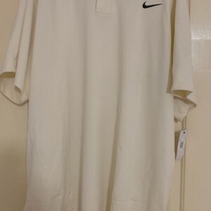 Nike Men's Off-White Polo Shirt